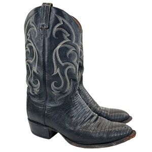 Tony Lama Men’s Exotic Western Lizard Cowboy Boots